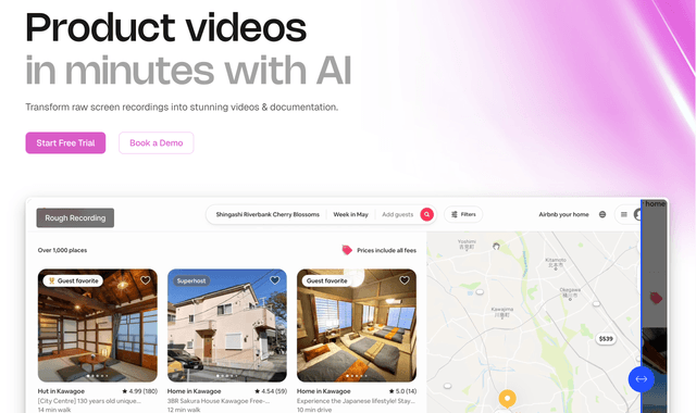 Clueso: Transform raw screen recordings into stunning videos & documentation.