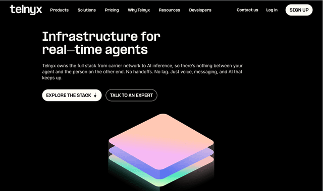 Telnyx is the full-stack platform for real-time conversational AI.