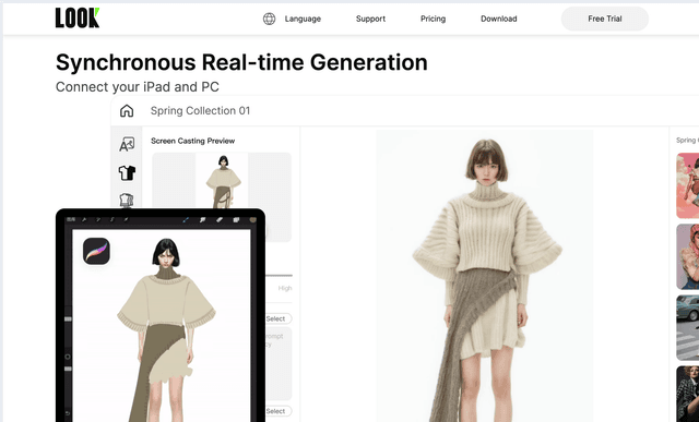 Lookfashion AI Synchronous Real-time Generation