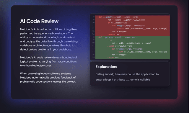 Metabob: Ship AI-generated code that works.