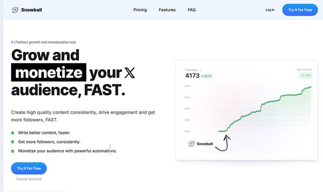 Snowball.club Your all-in-one X (Twitter) growth platform