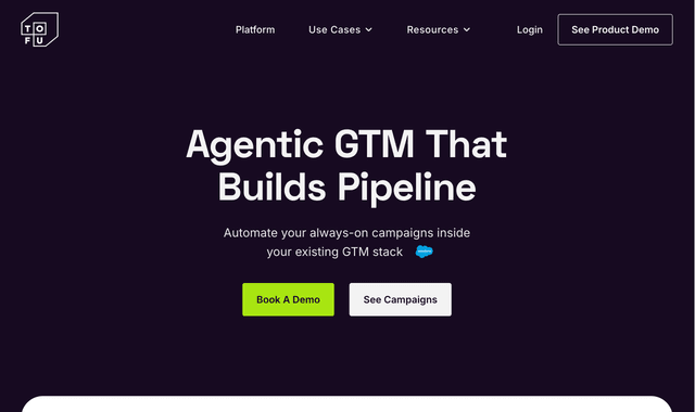 Tofu :Personalized omni-channel marketing campaigns for B2B go-to-market teams.