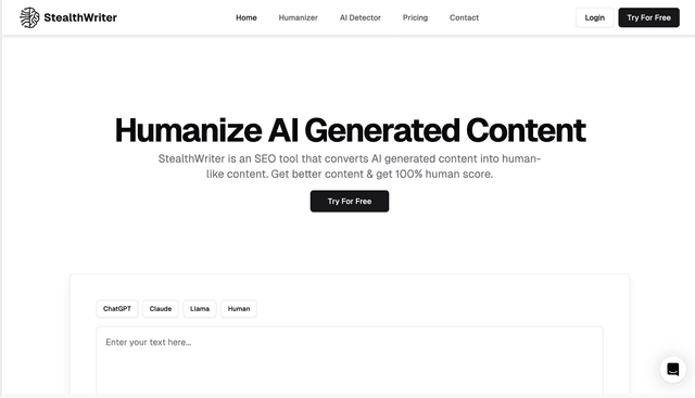 Stealthwriter Humanize AI Generated Content