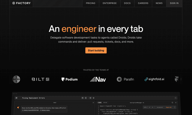Factory: Agent-Native Software Development