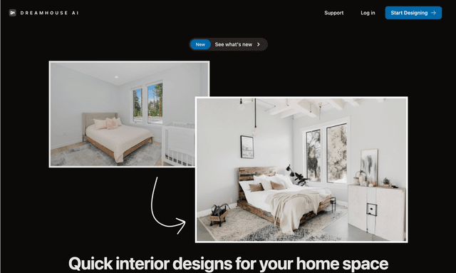 Dreamhouseai: Quick interior designs for your home space