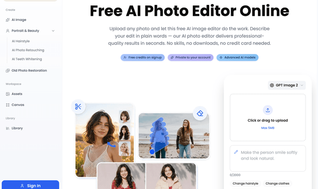 Photoeditorai :Edit photos with words, not skills.
