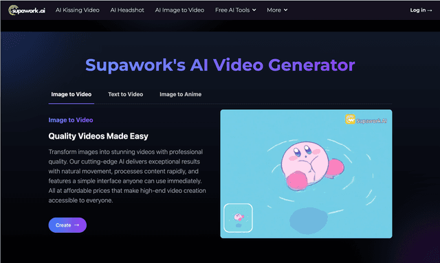 Supawork AI Video Generator