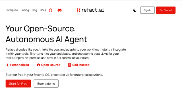 Refact.ai: Your Open-Source, Autonomous AI Agent