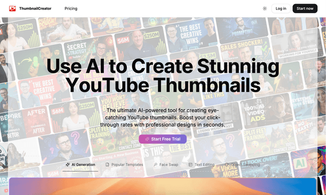 Thumbnail Creator: Use AI to Create Stunning YouTube Thumbnails