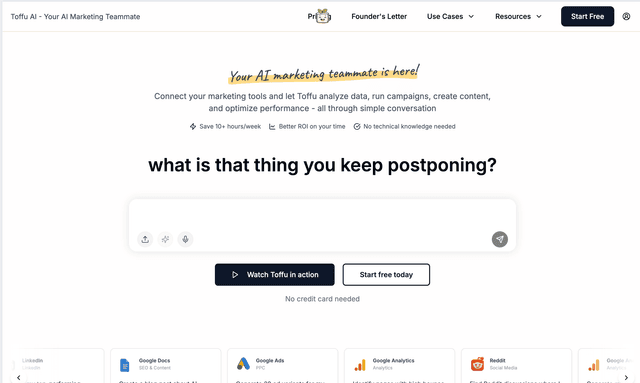 Toffu AI:Your AI Marketing Teammate