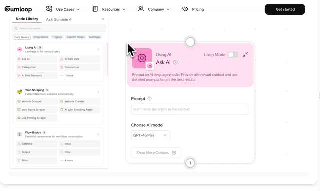 Gumloop automate any workflow