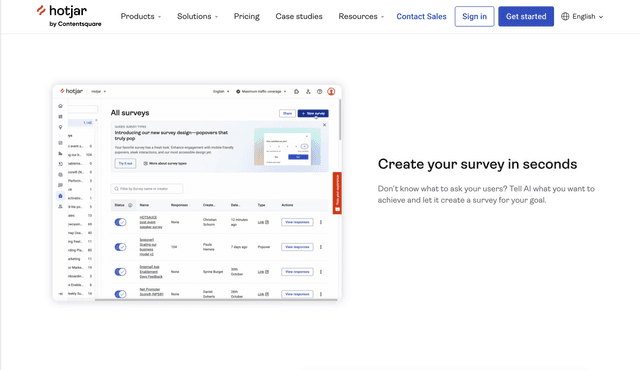 Hotjar is a behavior analytics and user feedback platform