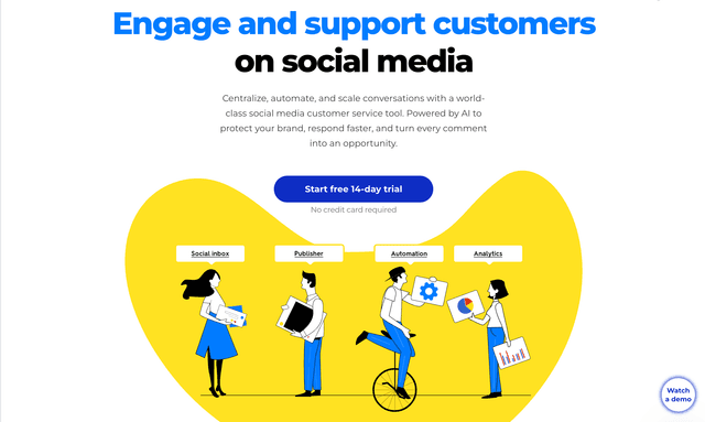 Napoleon Cat:Engage and support customers on social media