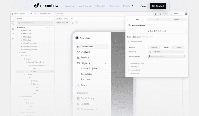 Dreamflow :The fastest way to build mobile apps