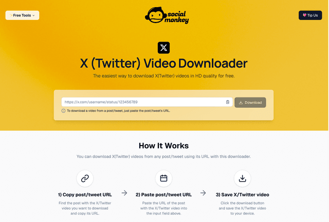 Social Monkey X video Downloader