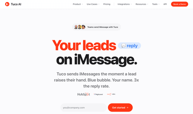 Tuco AI - iMessage Automation API for B2B Companies