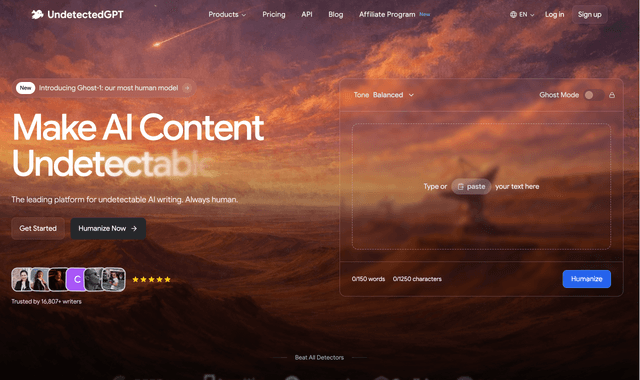 Undetected GPT :Humanize AI text and generate undetectable original content