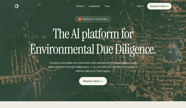 Compyle :The end-to-end Phase I ESA workflow.