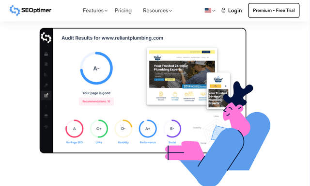 SEOptimer : SEO Audit & Reporting Tool