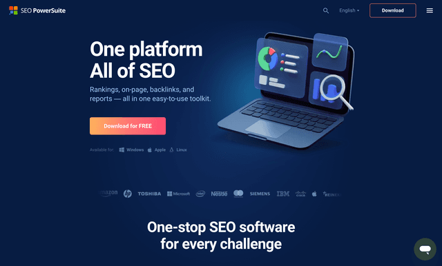 SEO PowerSuite is a desktop SEO software
