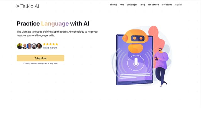 Talkio AI: Practice Language with AI