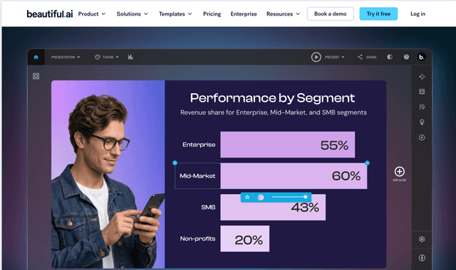 Beautiful Ai :AI-driven slides. No formatting drama. Just work smart and present sharp.