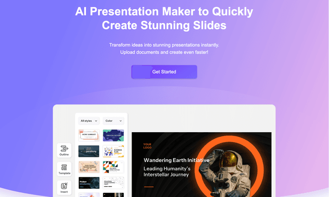 AI PPT : AI Presentation Maker to Quickly Create Stunning Slides