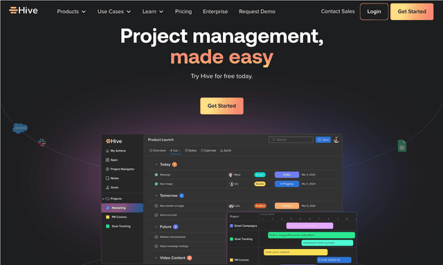 Hive is a project management platform