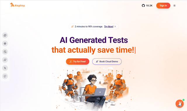 AI generated tests that actually save time. 