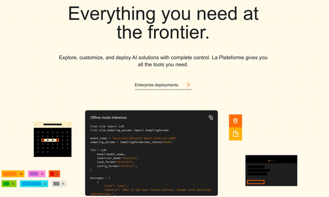 Mistral AI: Frontier AI. In your hands