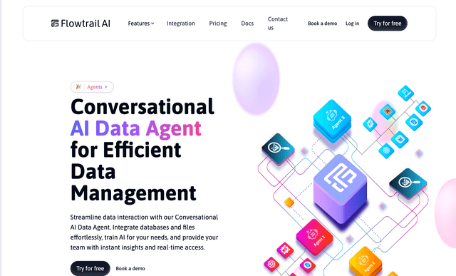 Flowtrail AI Conversational AI Data Agent for Efficient Data Management