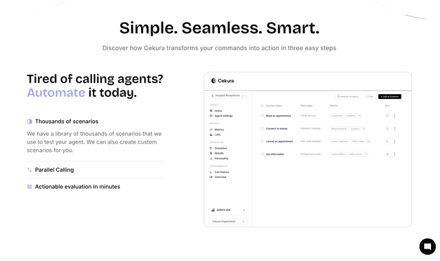 Cekura :Monitor and Test Voice & Chat AI Agents