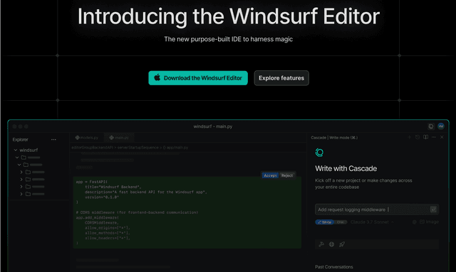 Windsur editor