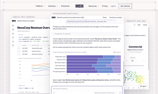 Hex :The AI Analytics Platform for your whole team