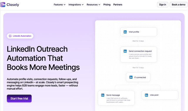 Closely: LinkedIn Outreach Automation That Books More Meeting.