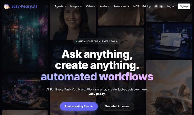 Easy-Peasy.AI is an all-in-one AI platform