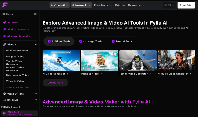 Fylia AI :The Ultimate AI Creative Studio