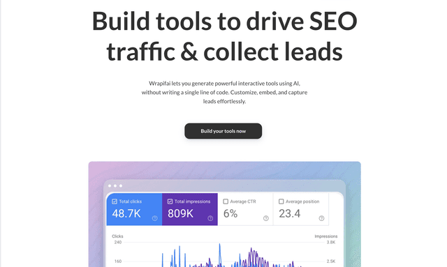 Wrapifai :Build tools to drive SEO traffic & collect leads