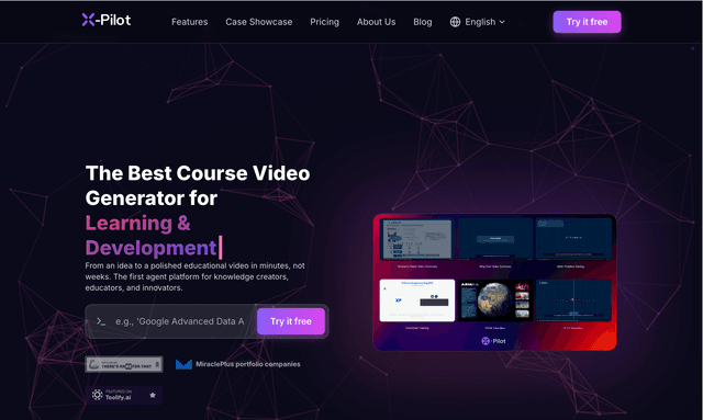 X Pilot: The Best Course Video Generator for Online Course Creators