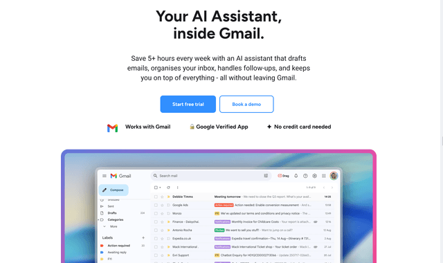 HeyHelp: Your AI Assistant, inside Gmail.