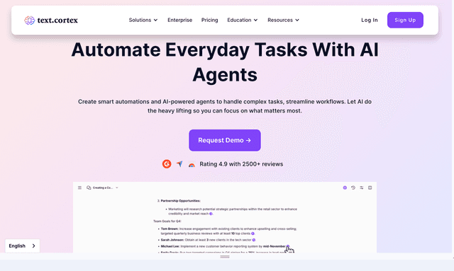 Text Cortex :AI Writing Assistant for Smarter Content Creation
