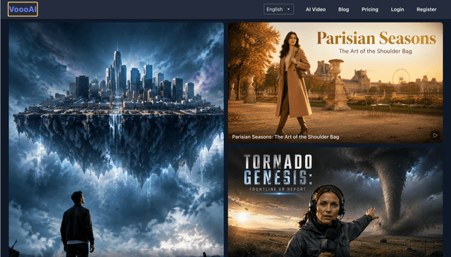 Vooo AI :Create end-to-end media workflows from a single sentence