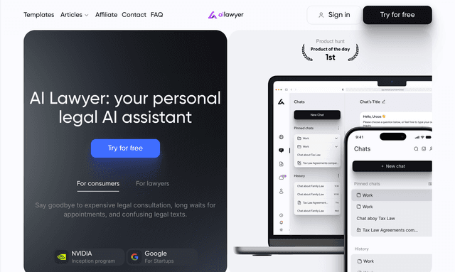 AI Lawyer: your personal legal AI assistant