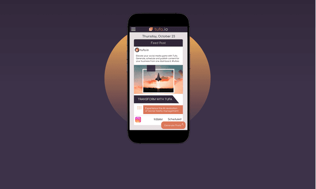 Tufa.io is your business's personal social media manager.