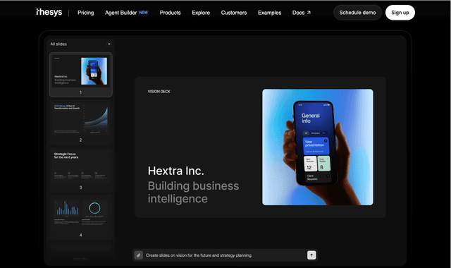 Thesys: Make AI apps respond with UI