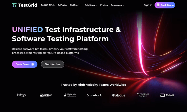 Test Grid: Unified Test Infrastructure & Software Testing Platform.