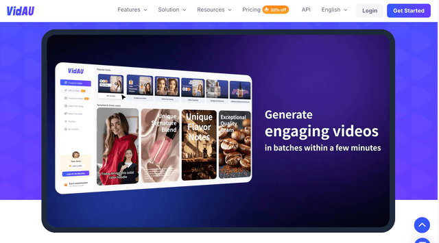 Vid Au: Create high-quality AI video ads fast