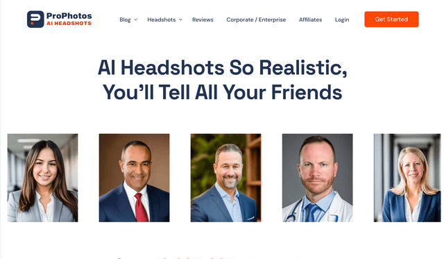 Pro Photos: The Most Realistic AI Headshot Generator