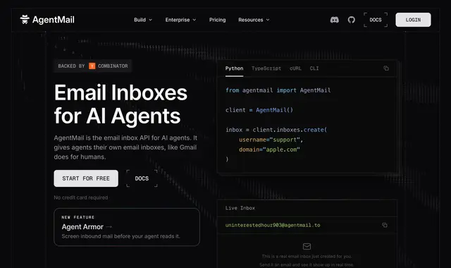 Agent Mail :Email Inboxes for AI Agents