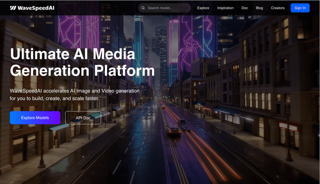 Wave Speed AI Ultimate AI Media Generation Platform